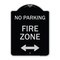 Signmission Fire Zone with Bidirectional Arrow Heavy-Gauge Aluminum Architectural Sign, 24" x 18", BS-1824-23969 A-DES-BS-1824-23969 - alternate 1